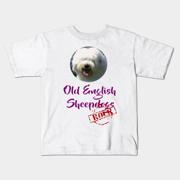 Old English Sheepdogs Rock! Kids T-Shirt by Naves